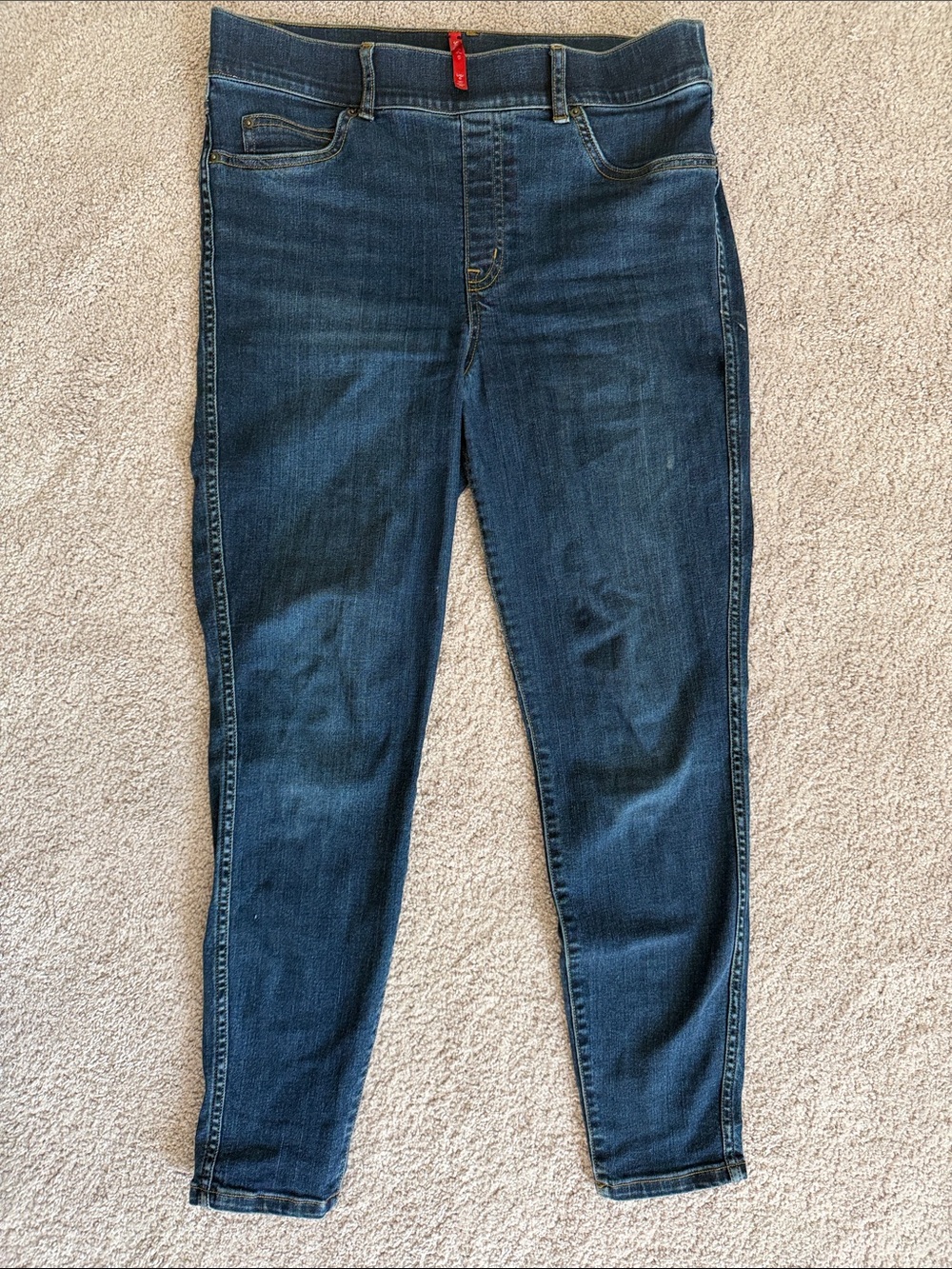 SPANX Indigo Blue Stretch Denim-Look Jeggings